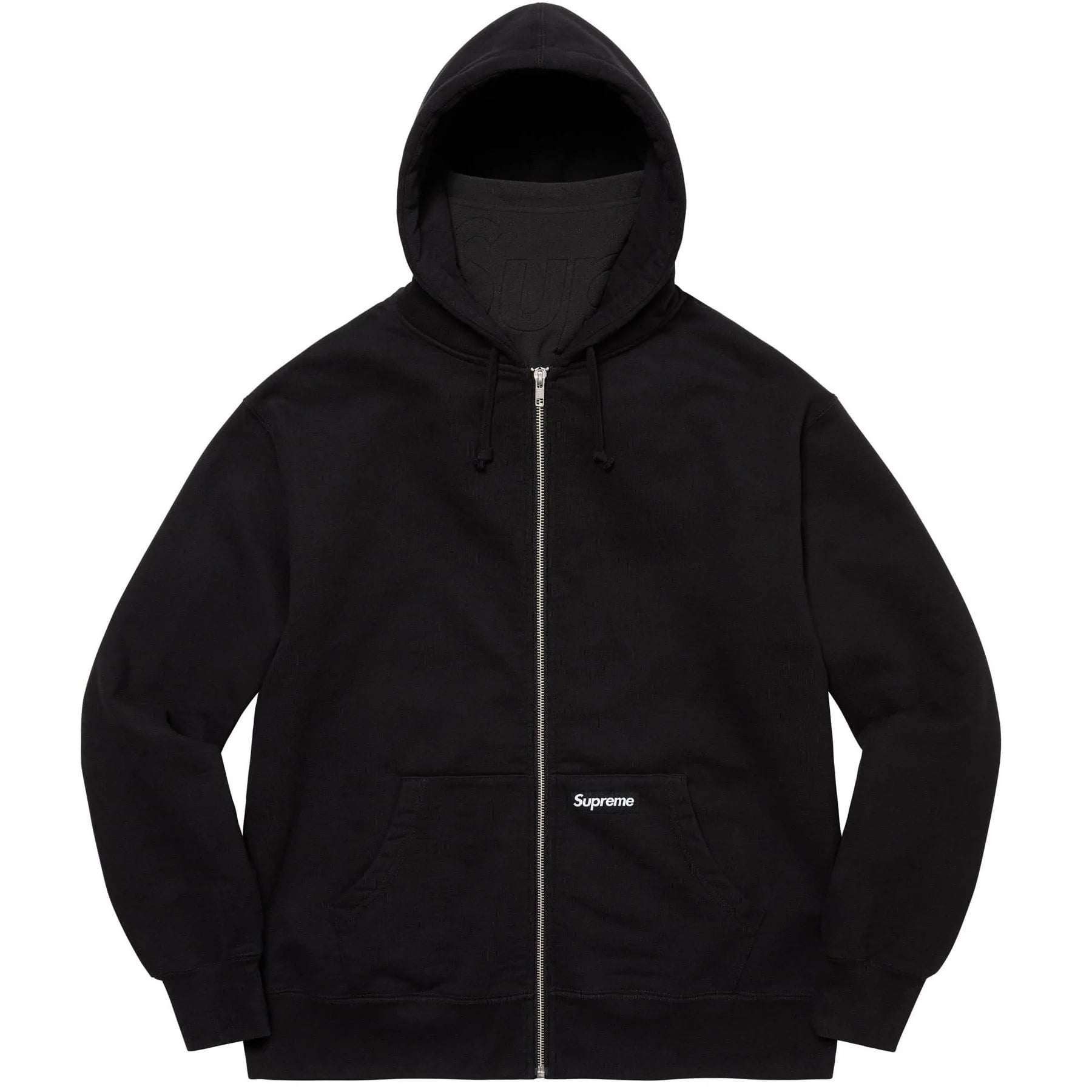 Double Hood Facemask Zip Up Hooded Sweatshirt view 10